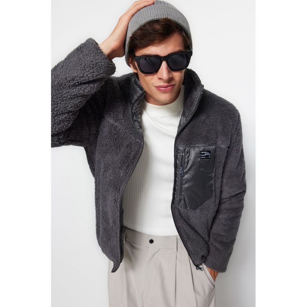 NWT Trendyol Men Regular fit Standing collar Woven Jacket